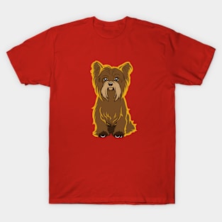 Yorkie Love Dog Art T-Shirt